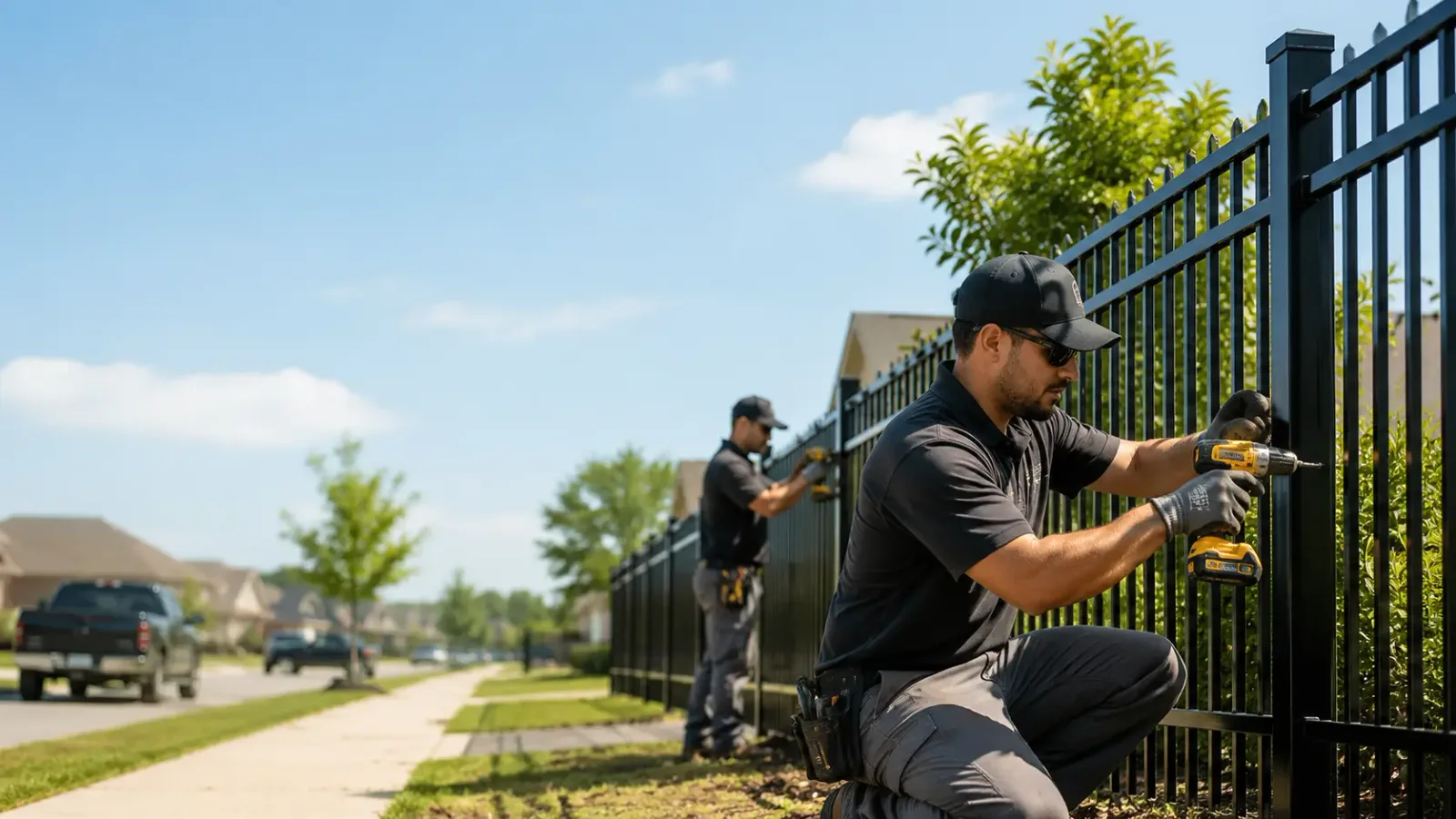 Metal Fence Installation in Groves, TX